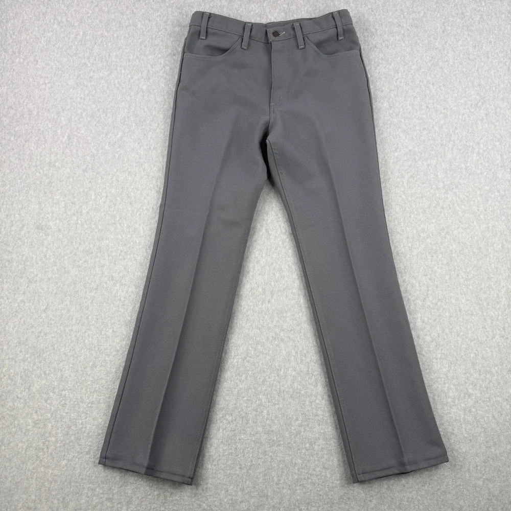 Vintage Levis‎ Pants Mens Fits 34x33 Gray 517 Sta Prest 70s Dacron Made in USA